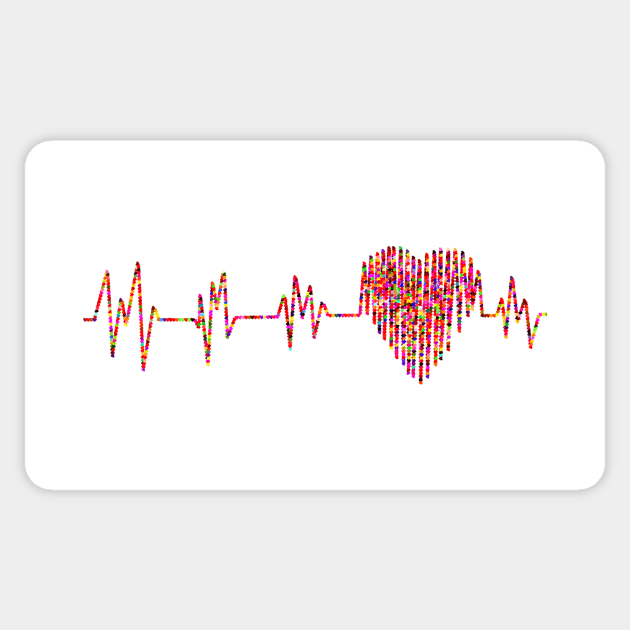 Electrocardiogram Sticker by Grazia